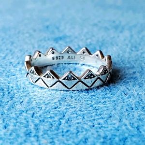 Pandora Crown Ring w/ CZ